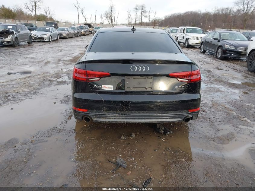 2017 Audi A4 2.0T Season Of Audi Premium VIN: WAUDNAF44HN053427 Lot: 43967878