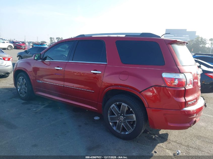 2012 GMC Acadia Denali VIN: 1GKKRTED3CJ222627 Lot: 43967922