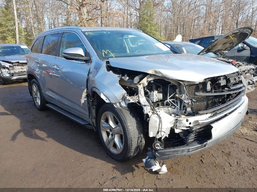 2015 Toyota Highlander Limited V6 VIN: 5TDDKRFHXFS219776 Lot: 43967941