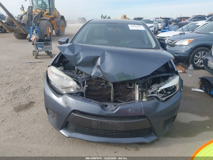 2016 Toyota Corolla Le VIN: 5YFBURHEXGP374228 Lot: 43967976