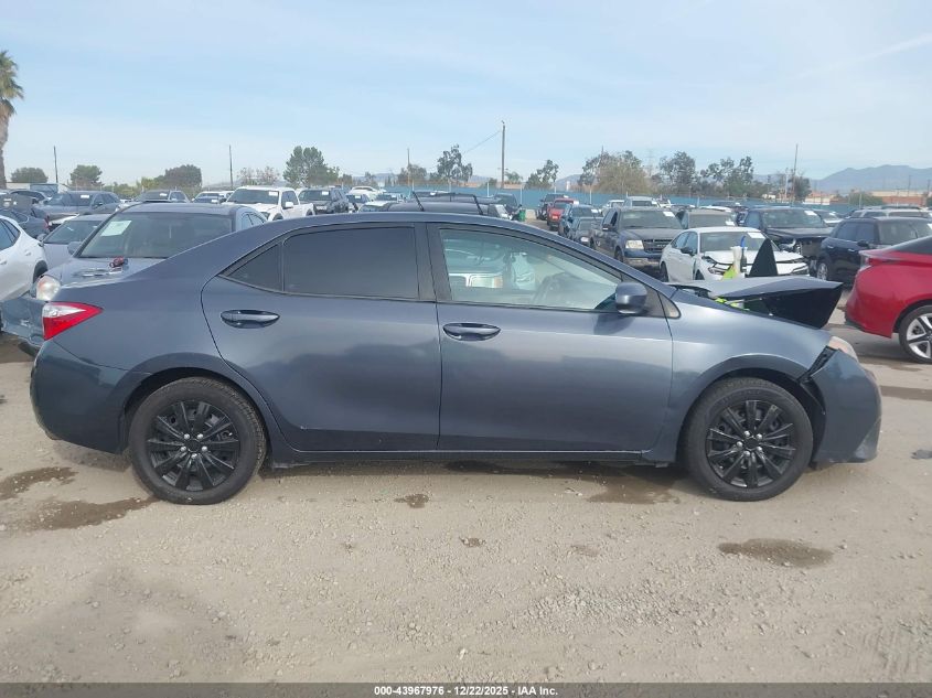 2016 Toyota Corolla Le VIN: 5YFBURHEXGP374228 Lot: 43967976
