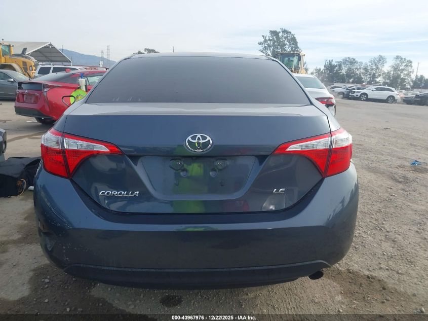 2016 Toyota Corolla Le VIN: 5YFBURHEXGP374228 Lot: 43967976