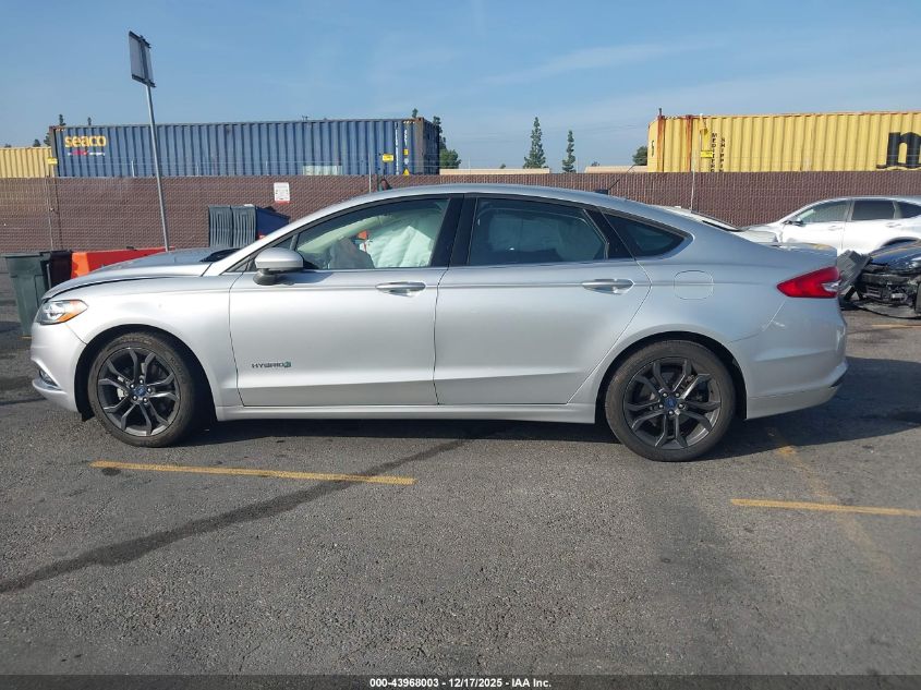 2018 Ford Fusion Hybrid Se VIN: 3FA6P0LU4JR257206 Lot: 43968003