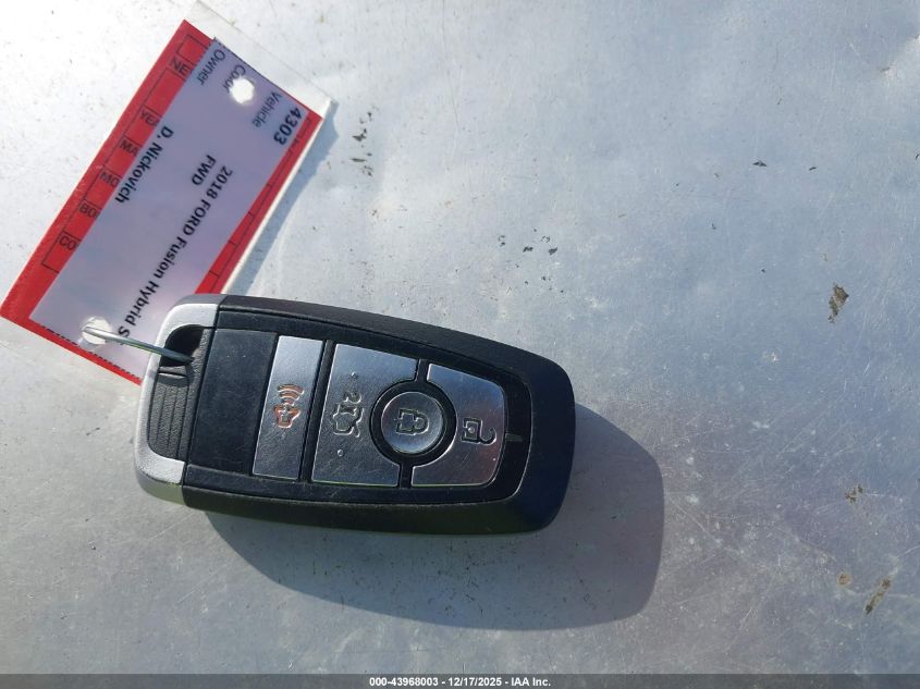 2018 Ford Fusion Hybrid Se VIN: 3FA6P0LU4JR257206 Lot: 43968003