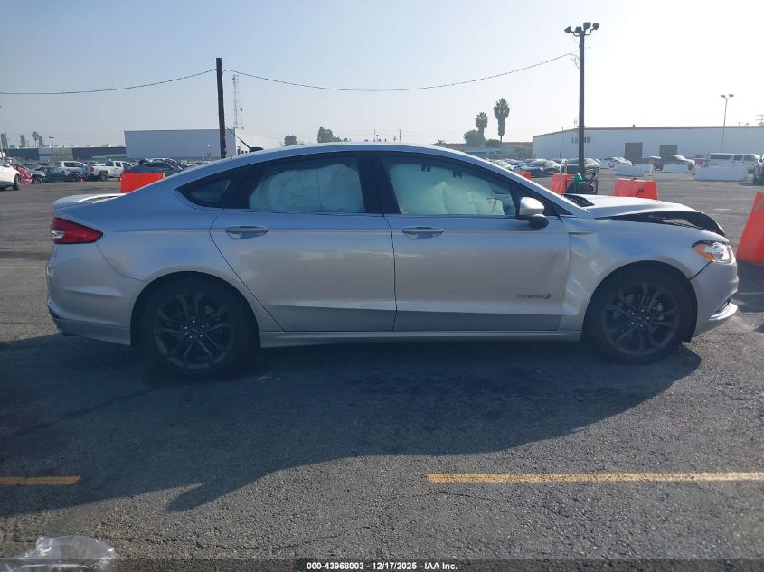 2018 Ford Fusion Hybrid Se VIN: 3FA6P0LU4JR257206 Lot: 43968003