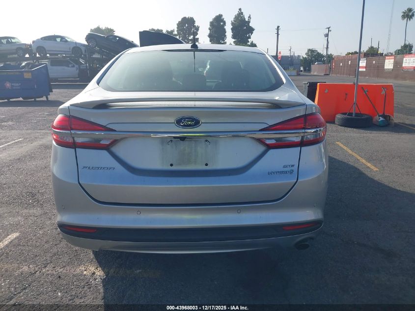 2018 Ford Fusion Hybrid Se VIN: 3FA6P0LU4JR257206 Lot: 43968003