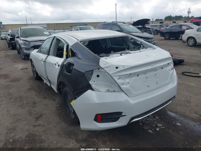 2020 Honda Civic Lx VIN: 19XFC2F67LE019620 Lot: 43968013