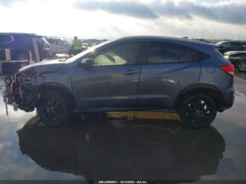 2022 Honda Hr-V Awd Sport VIN: 3CZRU6H1XNM723445 Lot: 43968031