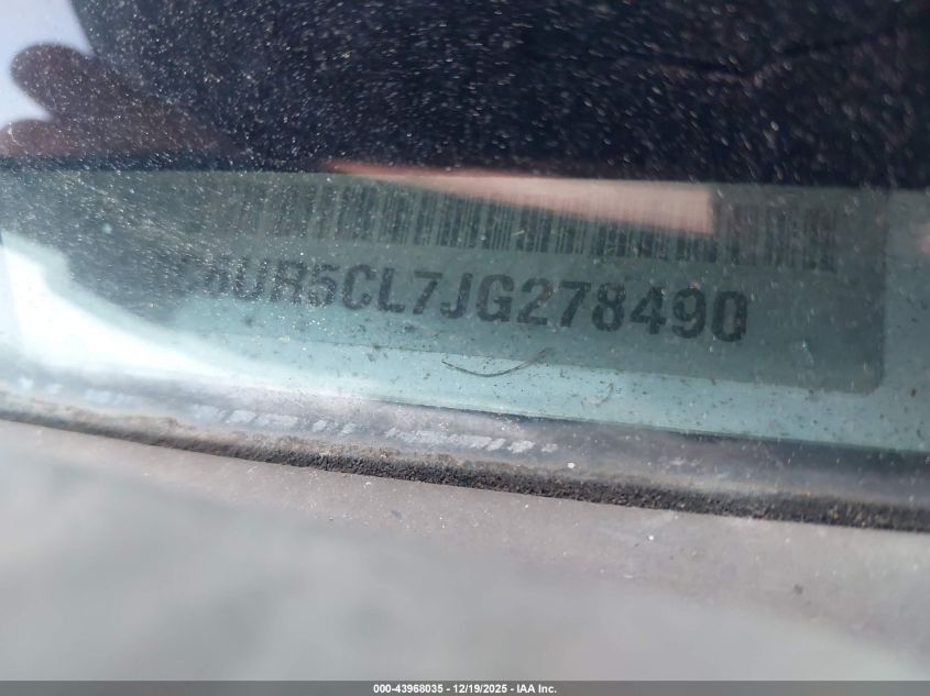 2018 Ram 2500 Tradesman 4X4 6'4 Box VIN: 3C6UR5CL7JG278490 Lot: 43968035