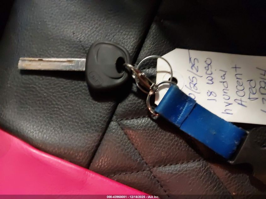 2018 Hyundai Accent Se VIN: 3KPC24A32JE005846 Lot: 43968081