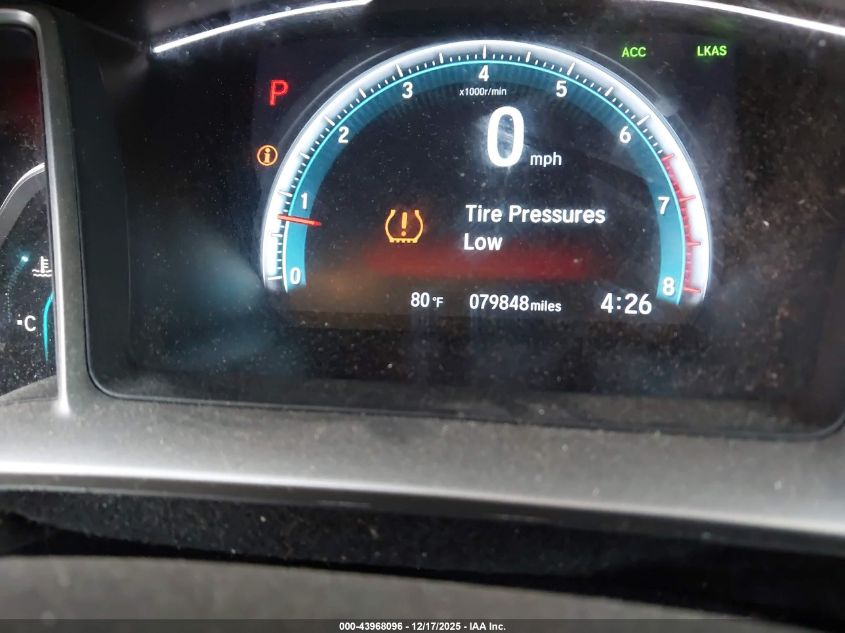 2019 Honda Civic Ex VIN: 19XFC1F39KE001036 Lot: 43968096