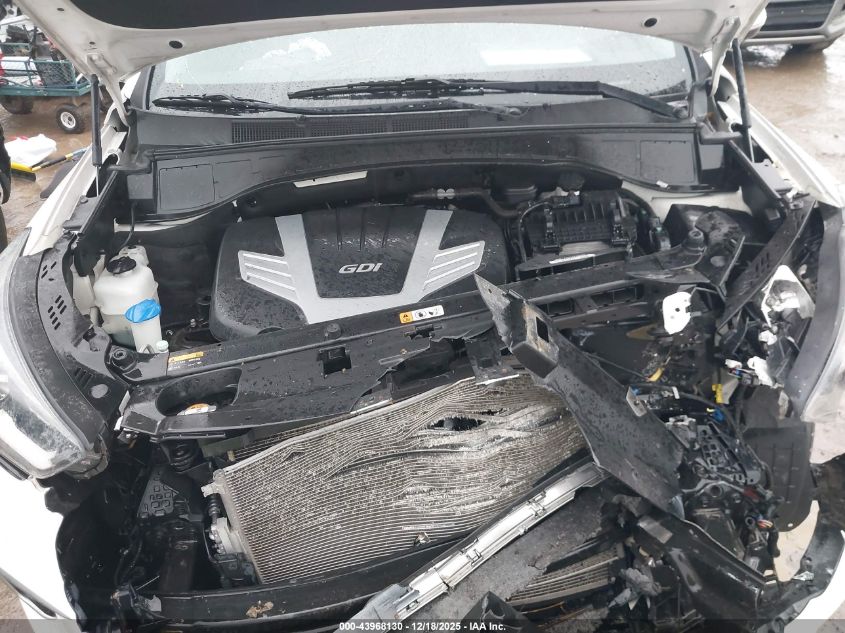 2017 Hyundai Santa Fe Se VIN: KM8SN4HF6HU221113 Lot: 43968130