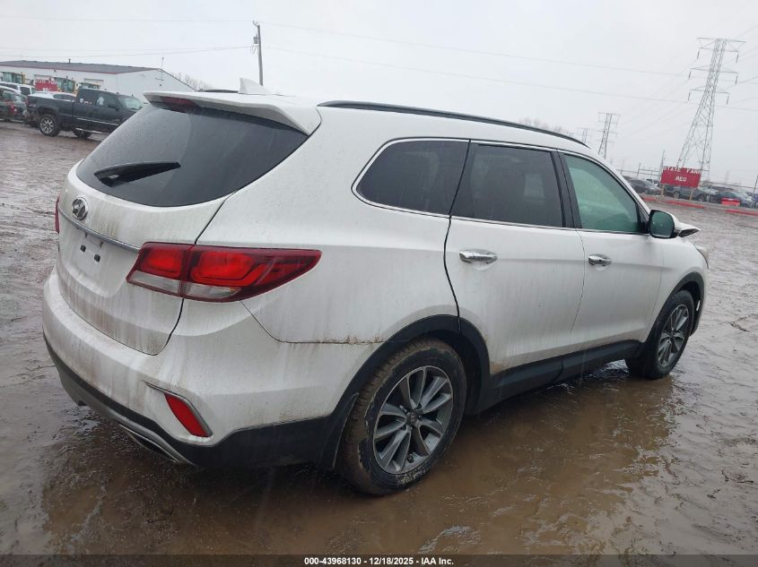 2017 Hyundai Santa Fe Se VIN: KM8SN4HF6HU221113 Lot: 43968130