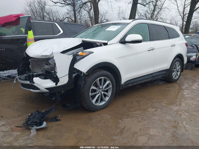 2017 Hyundai Santa Fe Se VIN: KM8SN4HF6HU221113 Lot: 43968130