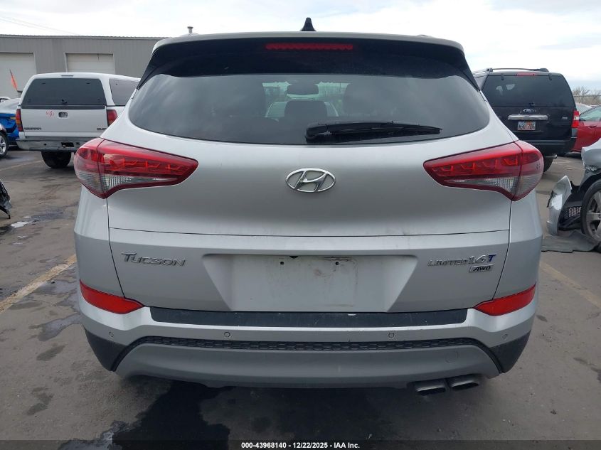 2017 Hyundai Tucson Limited VIN: KM8J3CA26HU470241 Lot: 43968140