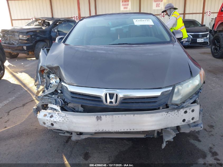 2012 Honda Civic Lx VIN: 19XFB2F56CE108833 Lot: 43968145