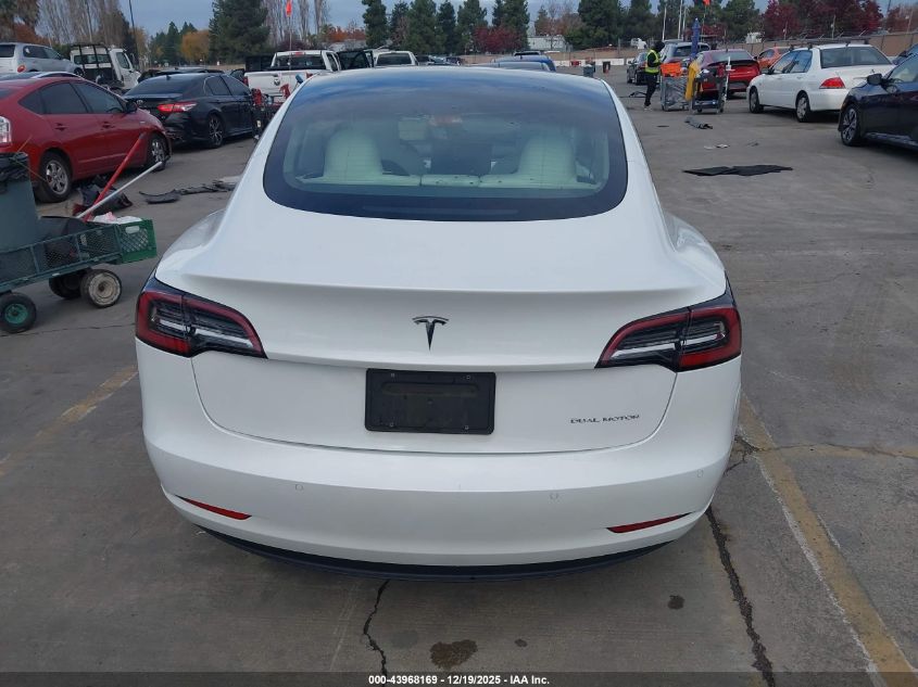 2022 Tesla Model 3 Long Range Dual Motor All-Wheel Drive VIN: 5YJ3E1EB1NF310245 Lot: 43968169