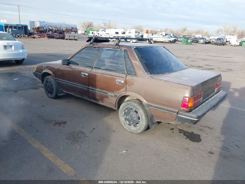 1985 Subaru Gl 4Wd VIN: JF2AC53B4FF231254 Lot: 43968234