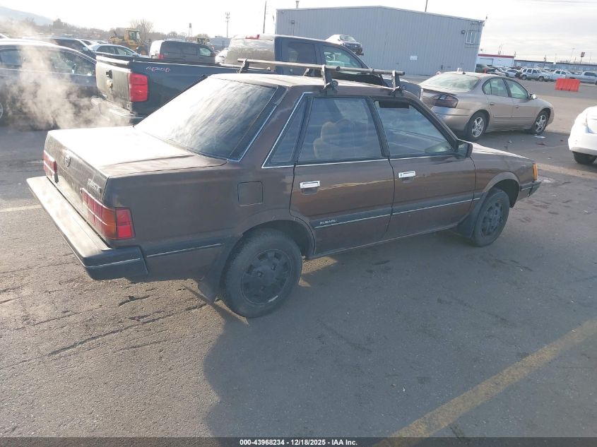 1985 Subaru Gl 4Wd VIN: JF2AC53B4FF231254 Lot: 43968234