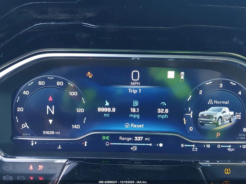 2022 Chevrolet Silverado 1500 High Country VIN: 1GCUDJEL2NZ636081 Lot: 43968247