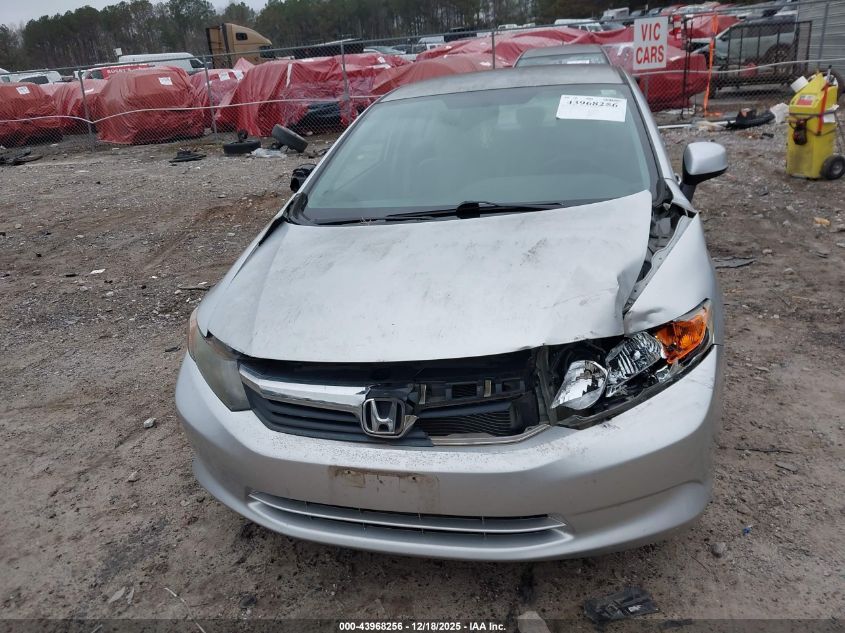 2012 Honda Civic Lx VIN: 2HGFB2F56CH331783 Lot: 43968256