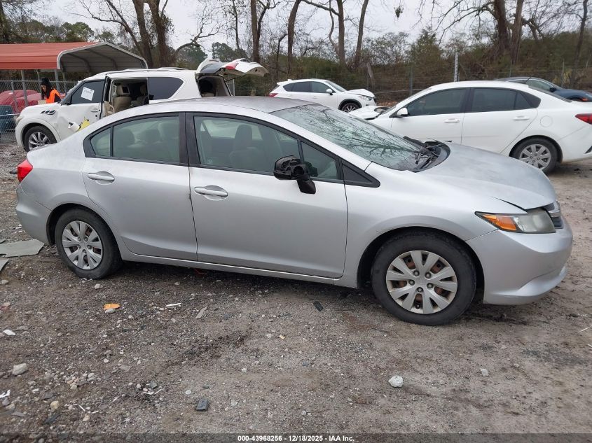 2012 Honda Civic Lx VIN: 2HGFB2F56CH331783 Lot: 43968256