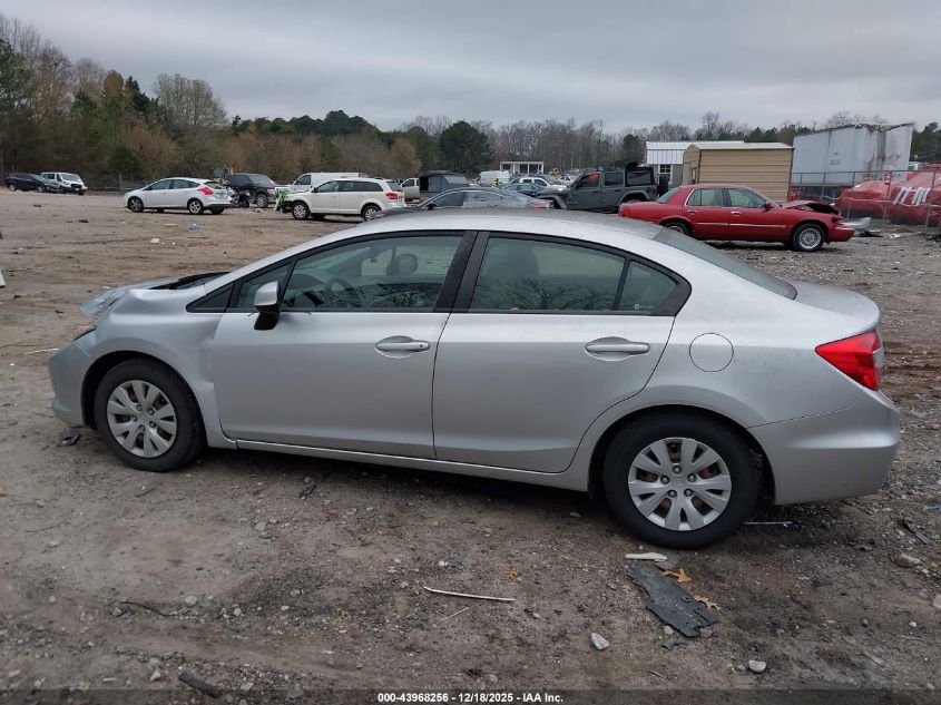 2012 Honda Civic Lx VIN: 2HGFB2F56CH331783 Lot: 43968256