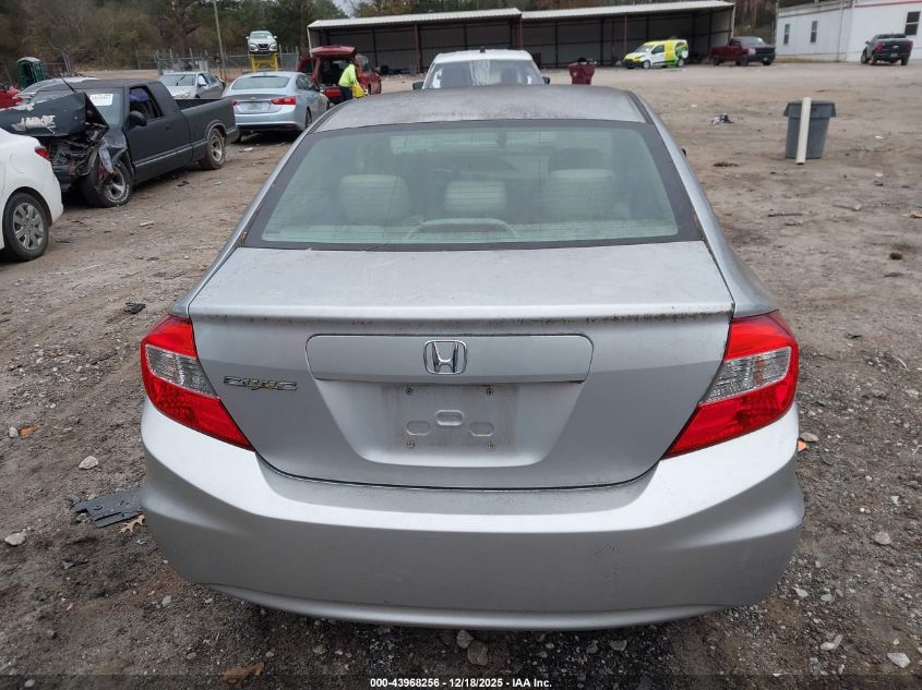 2012 Honda Civic Lx VIN: 2HGFB2F56CH331783 Lot: 43968256
