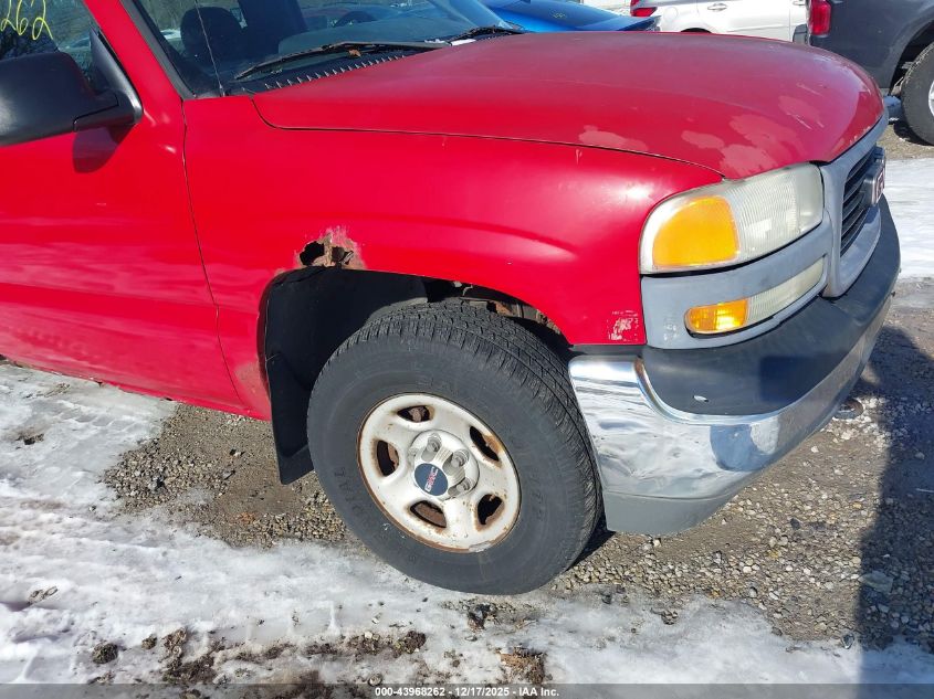 2002 GMC Sierra 1500 Standard VIN: 1GTEK14W02Z206566 Lot: 43968262