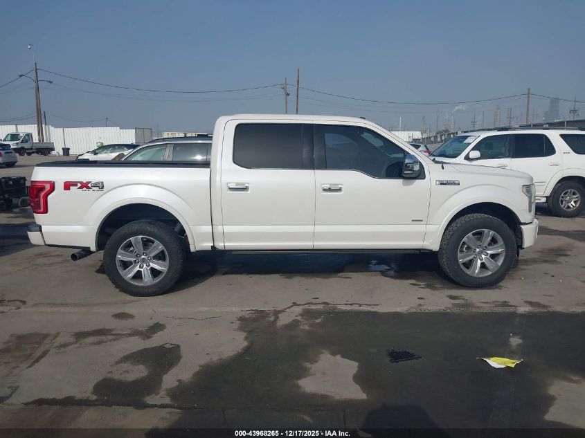 2016 Ford F-150 Platinum VIN: 1FTEW1EG8GFA86438 Lot: 43968265