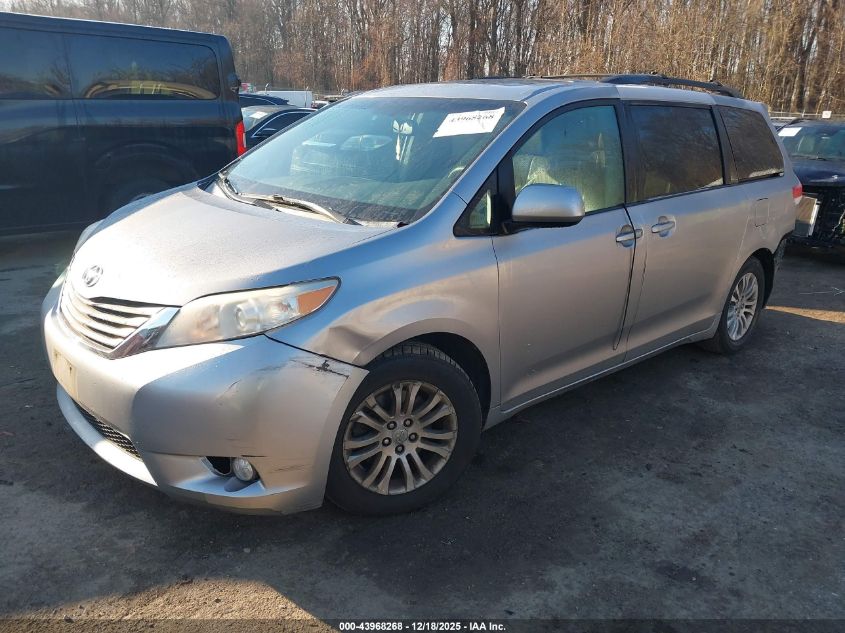 2012 Toyota Sienna Xle V6 8 Passenger VIN: 5TDYK3DC2CS253938 Lot: 43968268
