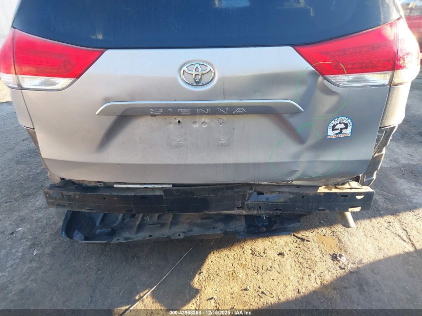 2012 Toyota Sienna Xle V6 8 Passenger VIN: 5TDYK3DC2CS253938 Lot: 43968268