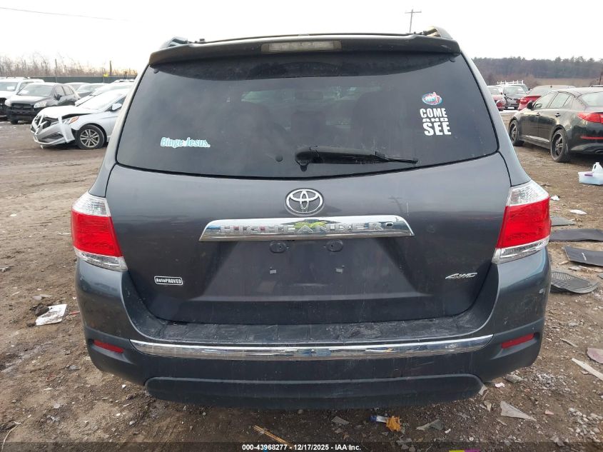 2012 Toyota Highlander Se V6 VIN: 5TDBK3EH2CS142967 Lot: 43968277
