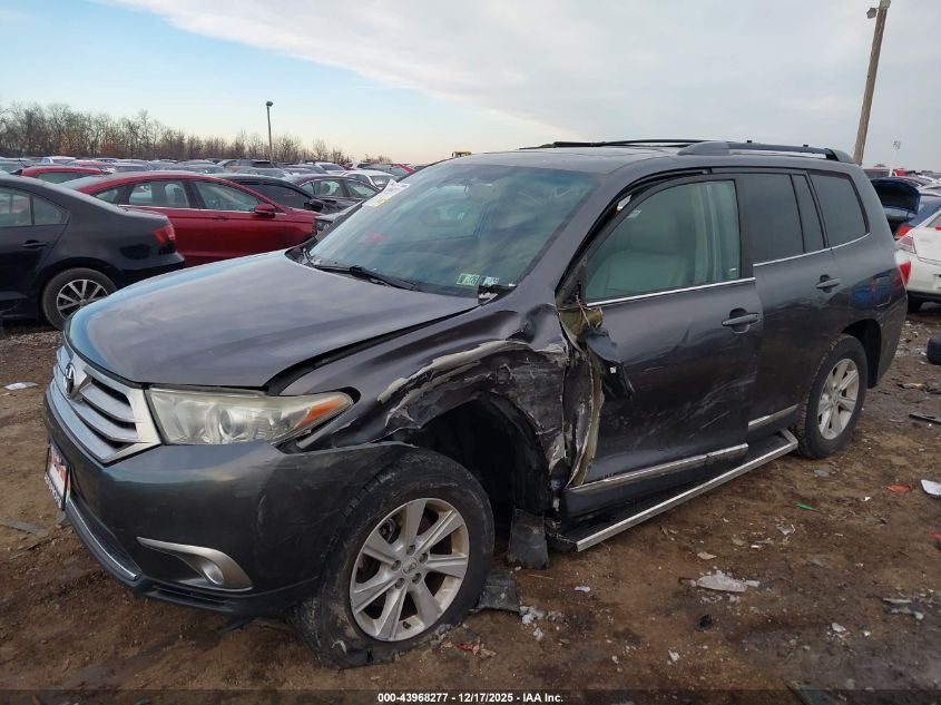 2012 Toyota Highlander Se V6 VIN: 5TDBK3EH2CS142967 Lot: 43968277