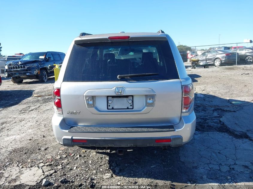 2006 Honda Pilot Ex-L VIN: 5FNYF28626B043027 Lot: 43968291