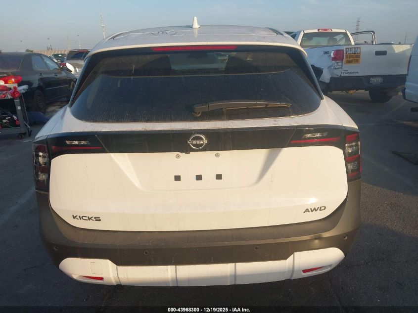 2025 Nissan Kicks Sv Intelligent Awd VIN: 3N8AP6CB0SL428791 Lot: 43968300