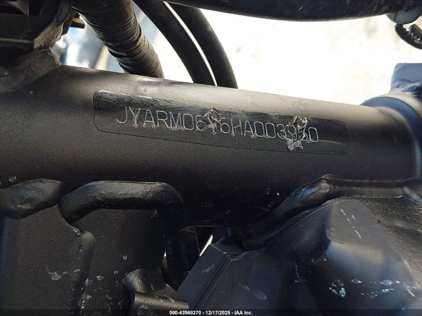 2017 Yamaha Fz07 C VIN: JYARM06Y6HA003950 Lot: 43968370