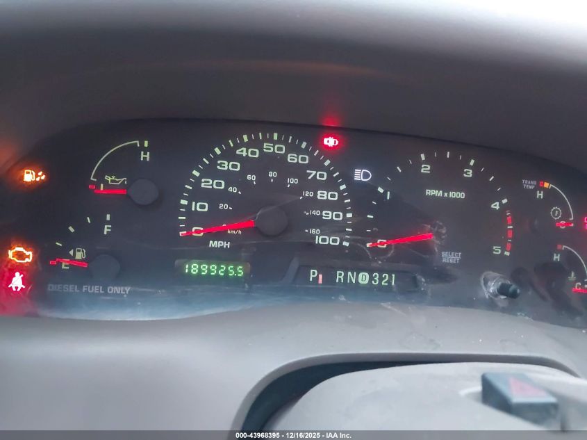 2003 Ford F-350 Lariat/Xl/Xlt VIN: 1FTSW31PX3EC20693 Lot: 43968395