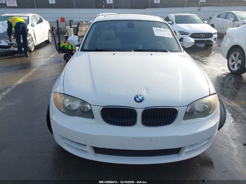 2010 BMW 128I VIN: WBAUP9C57AVL89133 Lot: 43968413