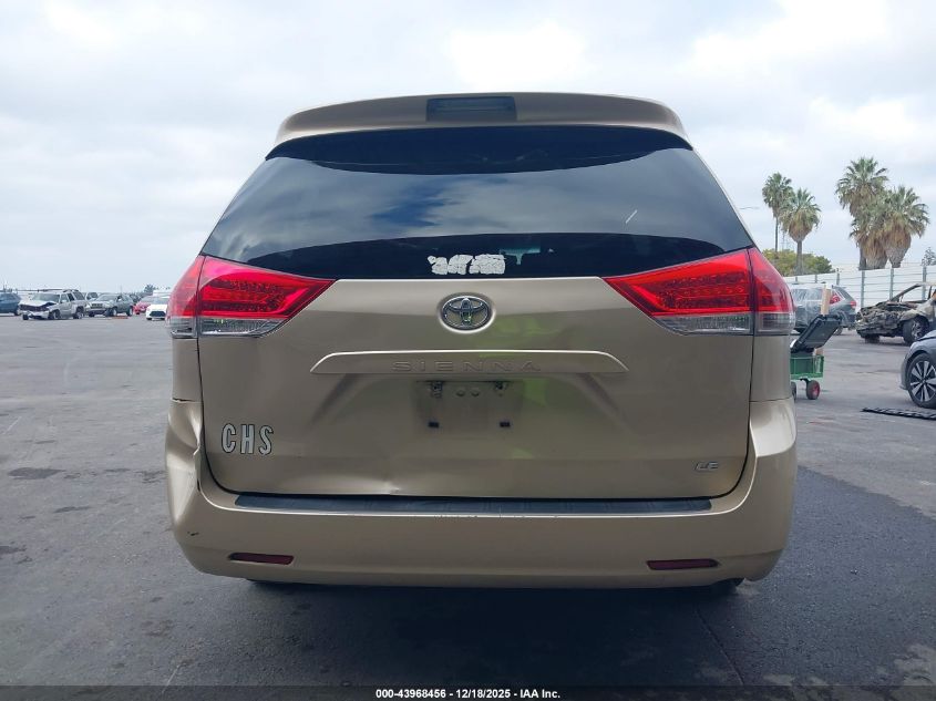 2011 Toyota Sienna Le VIN: 5TDKA3DC4BS005116 Lot: 43968456