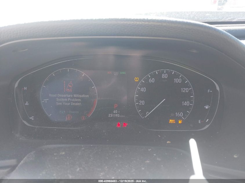 2018 Honda Accord Ex-L 2.0T VIN: 1HGCV2F51JA010238 Lot: 43968483