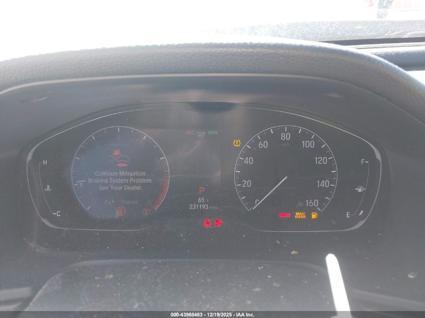 2018 Honda Accord Ex-L 2.0T VIN: 1HGCV2F51JA010238 Lot: 43968483