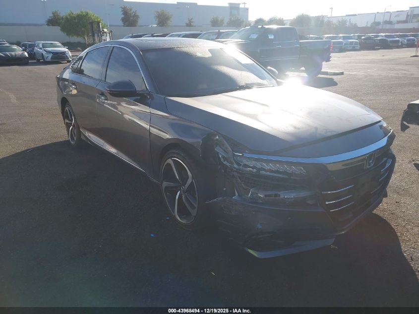 2021 Honda Accord Ex-L VIN: 1HGCV1F53MA118598 Lot: 43968494