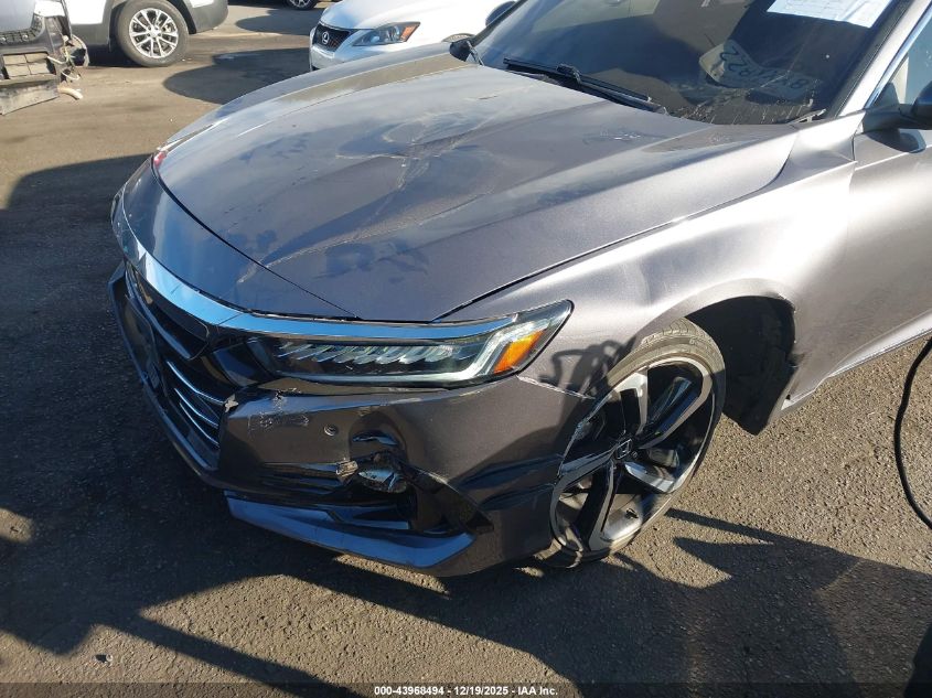 2021 Honda Accord Ex-L VIN: 1HGCV1F53MA118598 Lot: 43968494