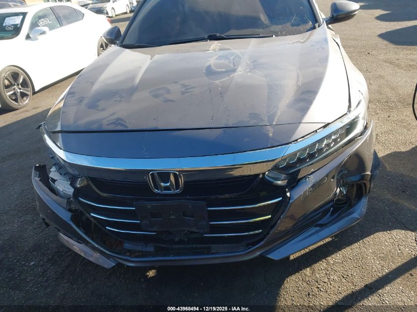 2021 Honda Accord Ex-L VIN: 1HGCV1F53MA118598 Lot: 43968494