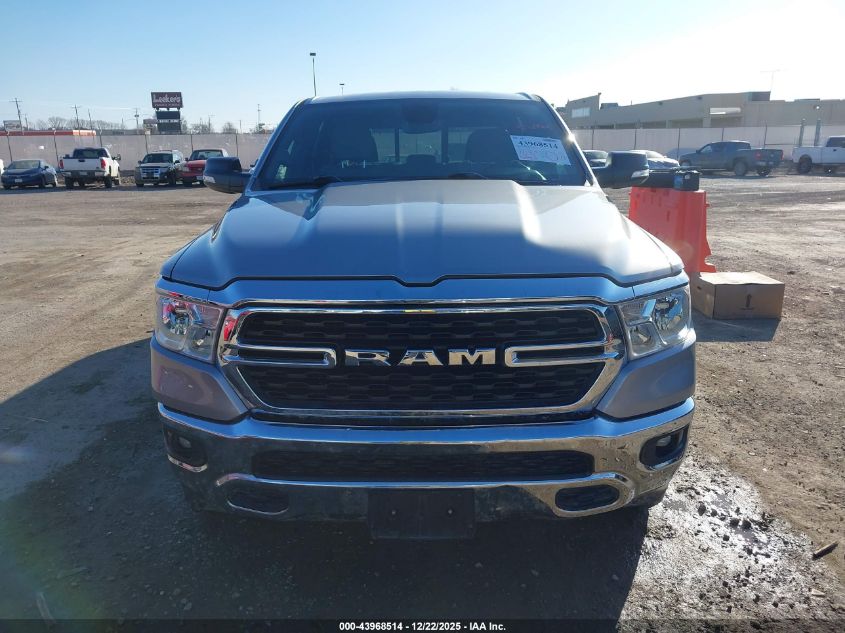 2022 Ram 1500 Big Horn 4X4 5'7 Box VIN: 1C6RRFFGXNN298336 Lot: 43968514