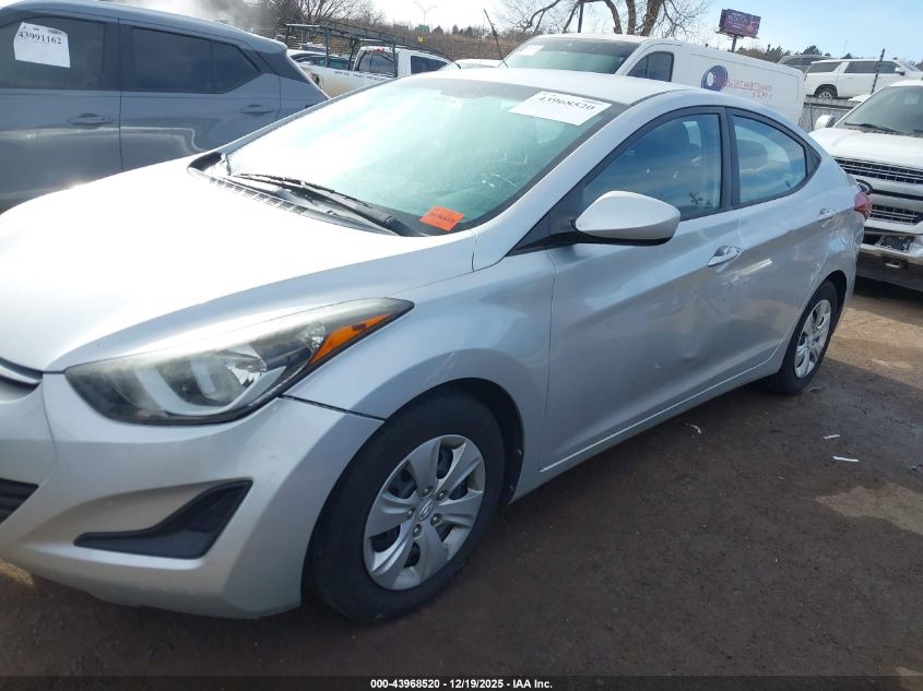 2016 Hyundai Elantra Se VIN: 5NPDH4AE5GH766671 Lot: 43968520