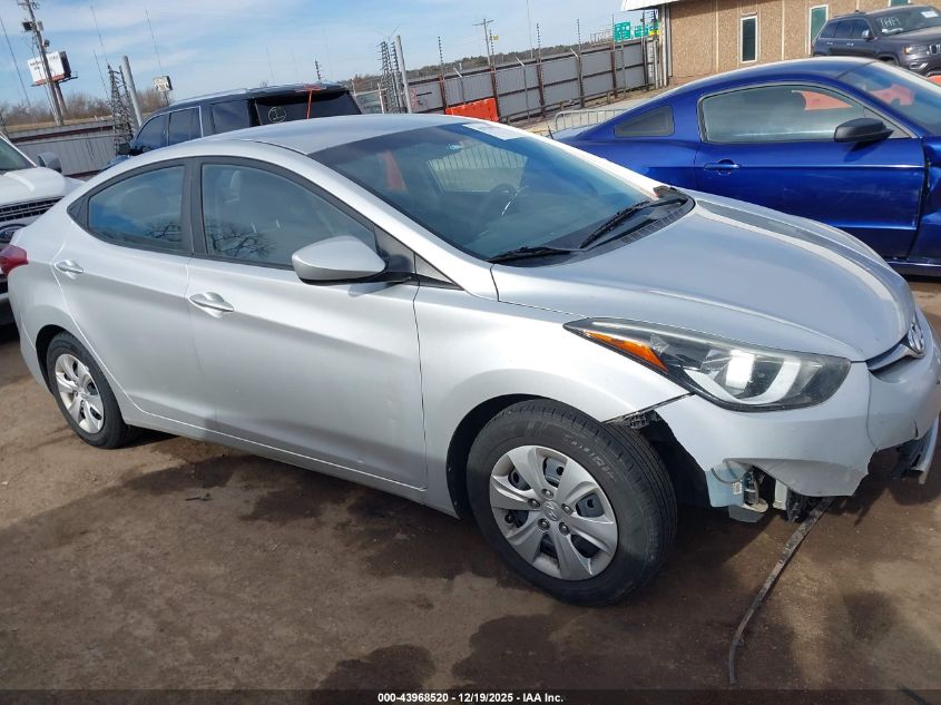 2016 Hyundai Elantra Se VIN: 5NPDH4AE5GH766671 Lot: 43968520