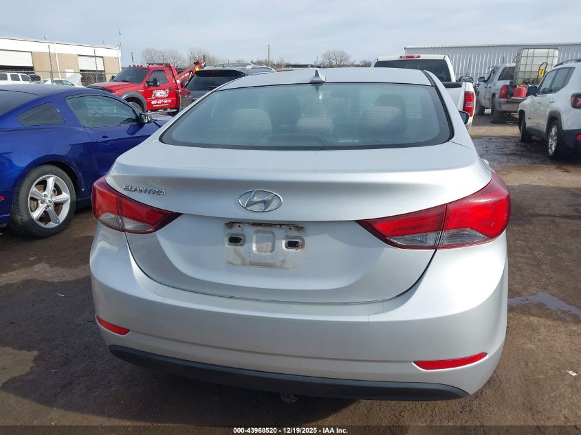 2016 Hyundai Elantra Se VIN: 5NPDH4AE5GH766671 Lot: 43968520