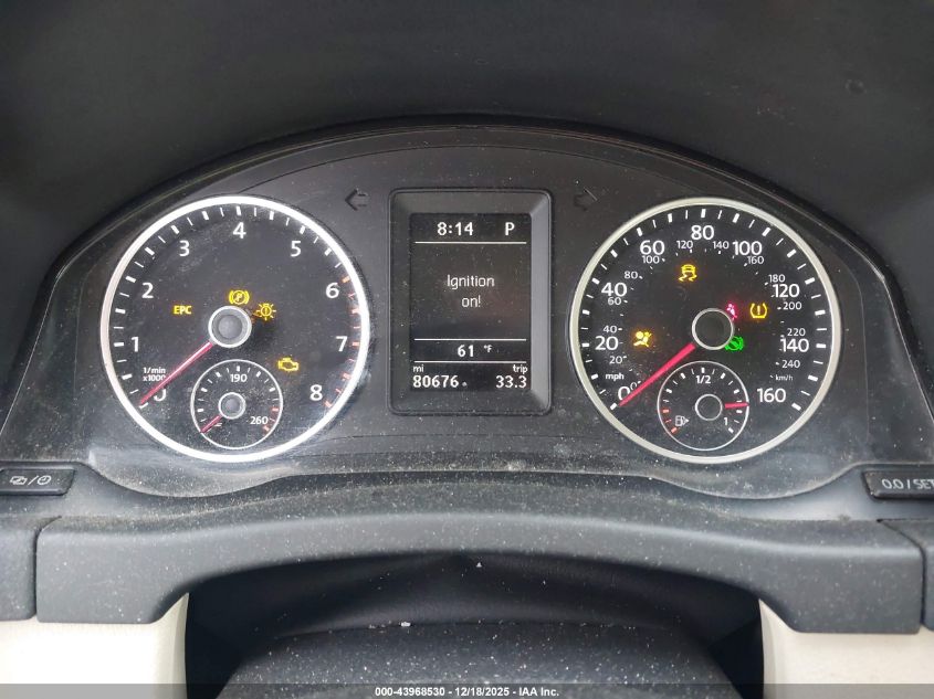 2014 Volkswagen Tiguan Se VIN: WVGAV3AX9EW503738 Lot: 43968530